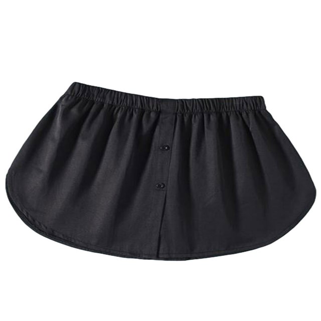 Unisex Adjustable Layering Fake Lower Sweep Set Skirt Half-Length Splitting A Version Hem Skirt Undershirt