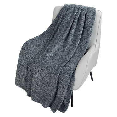 HOMETRENDS Melange Plush Blanket
