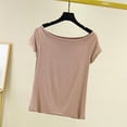thumbnail image 1 of TACILIP Pyjamas pour Femmes Manches Cap Été Hauts Col Bateau T-Shirts Tenues Mode Vêtements de Nuit, 1 of 7
