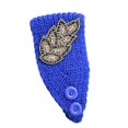 thumbnail image 4 of Crochet Headbands Winter Leaves Pattern with Rhinestones Elastic Head Protector Wide Warm Chunky Hair Accessories for Girls Dark Sky Blue, 4 of 8