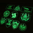 thumbnail image 3 of maskred Luminous Glow In Dark Hook Illuminated Embroidery Patch Lightweight Armband Emblem Badges Clothes Accessories Type 2 1Set, 3 of 5