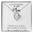 thumbnail image 2 of To Mom Remembrance Message Hold You in Heaven White Forever Necklace w Message Card, 2 of 8