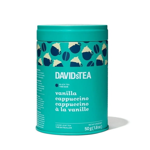 DAVIDsTEA - Thé Noir - Boîte de Thé en Feuilles - Thé Cappuccino à la Vanille