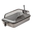 thumbnail image 3 of GROWTH TANK Cat Toilet Open Top Cat Litter Container Pets Accessories PP Cat Litter Tray Gray, 3 of 9
