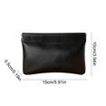 thumbnail image 2 of RKSTN PU Coin Purse Portable Coin PouchAutomatic Closure Coin PurseFaux Leather OrganizerBagCash Pouch For Carrying Coin Convenient Jewelry Pouch, 2 of 5