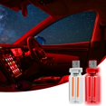 thumbnail image 1 of 2 Pack Car USB Night Light, Dimmable Car Interior Ambient Lights, Plug-in Mini USB Retro LED Light for Vehicle, Bedroom, Hallway, Camping, Party, Desktop,Red, 1 of 8