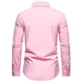 thumbnail image 4 of Chemise à Manches Longues pour Hommes, Mode Décontractée, Col Rabattu, Boutons, Chemise Blouse à Manches Longues pour Hommes, 4 of 8