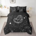 thumbnail image 2 of YST Psychedelic Galaxy Comforter Set Constellations Bedding Set, 7 Count, Black and White, 2 of 4