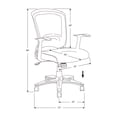 thumbnail image 2 of Monarch Specialties Office Chair, Adjustable Height, Swivel, Ergonomic, Armrests, Computer Desk, Work, Metal, Mesh, Black, Contemporary, Modern, 2 of 3