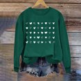 thumbnail image 1 of Meichang Chandails de la Saint-Valentin pour Femmes Sweat-Shirt Graphique Cœur d'Amour Col Rond Décontracté Manches Longues Cadeaux de la Saint-Valentin Pull Sweat-Shirts Liquidation de Printemps, 1 of 4