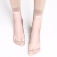 thumbnail image 2 of Duoif Chaussettes pour Femmes Simples Femmes 10 Paires Chaussettes Courtes Hautes Chaussettes à la Cheville Chaussettes en Filet Chaussettes pour Femmes Beige, 2 of 9