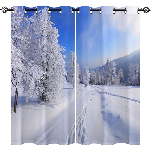 Teal Blackout Kitchen Window Tier Curtains and Valance Set, 36 Inch Abstract Art Window Curtains Set with Rod Pocket for Small Windows, Living Room or Bathroom