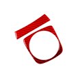 thumbnail image 3 of Red Carbon Fiber Watercup Holder Panel Trim Cover for Chevrolet Sonic 2012-2016, 3 of 4