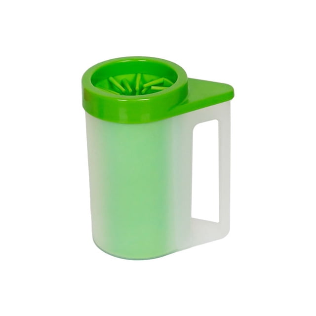 relayinert Practical Dog Paw Washer Lightweight And Easy To Clean Handle Portable Dog Paw Cleaner Green M
