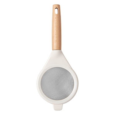 EGNMCR Stainless Steel Flour Sieve Kitchen Household Baking Fine Mesh Sugar Powder Sieve Crush Soy Milk Slag Filter flour sifter