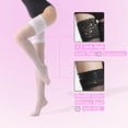 thumbnail image 3 of Bas Cuisses G&Y avec Silicone - Collants en Nylon 15D Transparents à Dentelle, Maintien, pour Femmes, 3 of 7