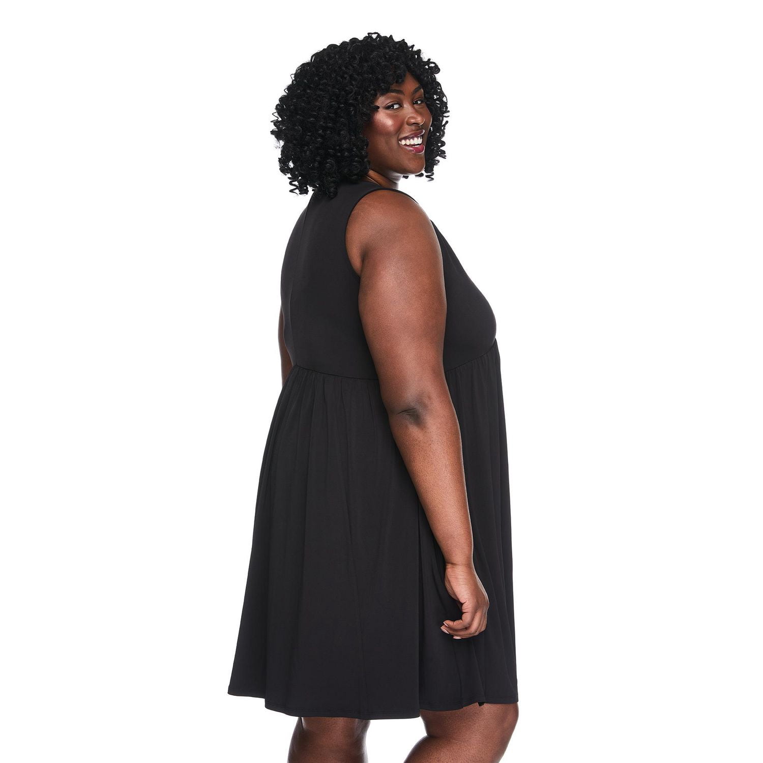 Robe fluide avec encolure en V Lane Bryant Plus pour femmes