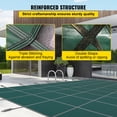 thumbnail image 4 of VEVOR Swimming Pool Cover Pool Safety Cover 16x32FT Rectangle Inground Safety Pool Cover Green Mesh Solid Pool Safety Cover for Swimming Pool Winter Safety Cover, 4 of 9