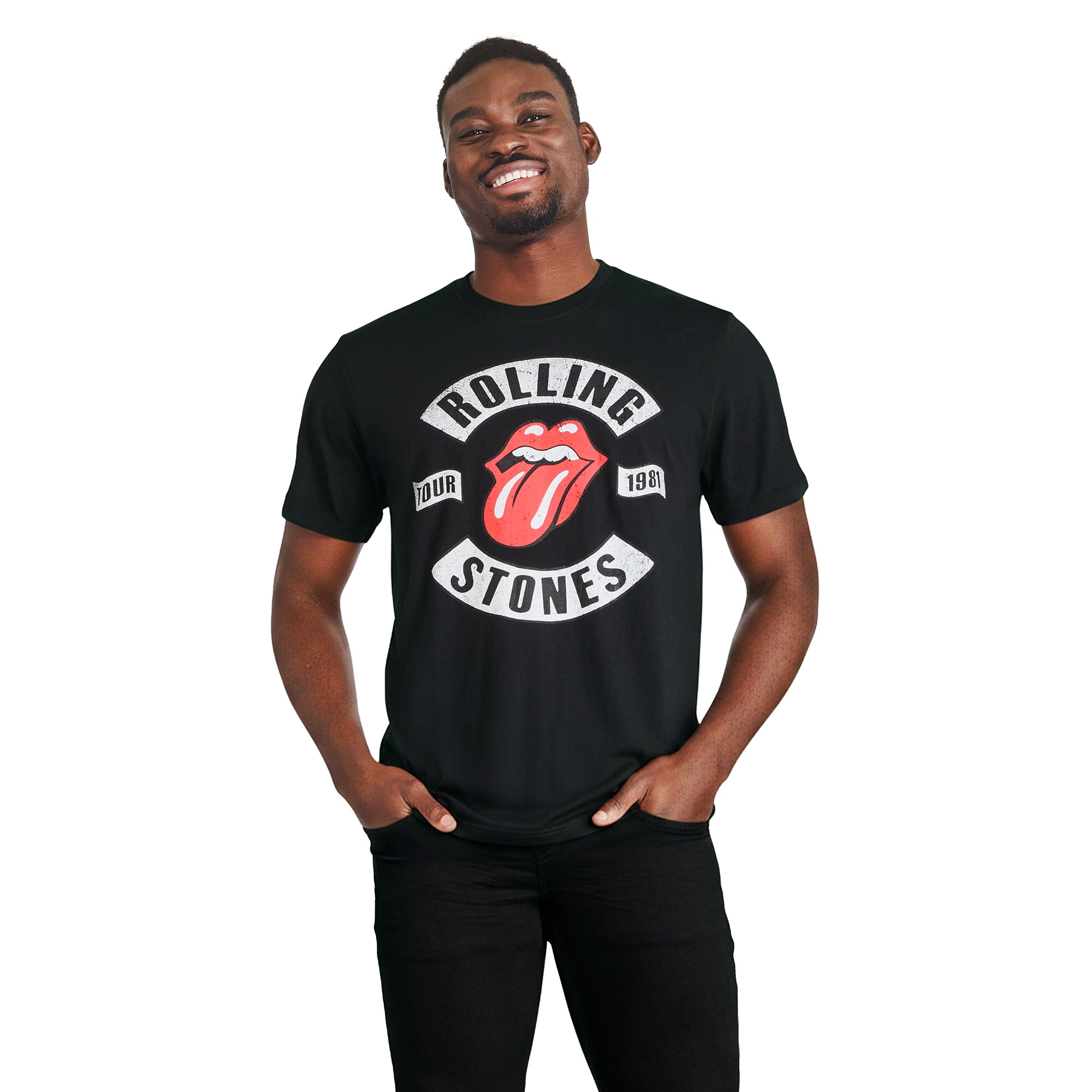T-shirt à imprimé graphique The Rolling Stones pour hommes