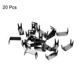 thumbnail image 3 of Unique Bargains 20Pack Zipper Stoppers, #8 Top & Bottom Stops for Rescue Repair, Metallic Black, 3 of 6
