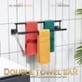 thumbnail image 2 of KOKOSIRI Towel Bars 24-Inch Bathroom Towel Holder Oil Rubbed Bronze Bath Towel Rails Racks Wall Mounted Stainless Steel B5009ORB-L24, 2 of 7