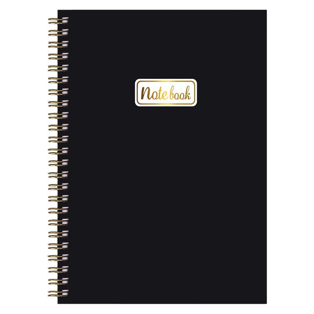 WHEANG Notebooks for School Notebook A5 Lined Diary Notebook 8.5 "X 6" Notebook Thick Paper Diary Classic College Horizontal Notebook Suitable for School Supplies One Size Black
