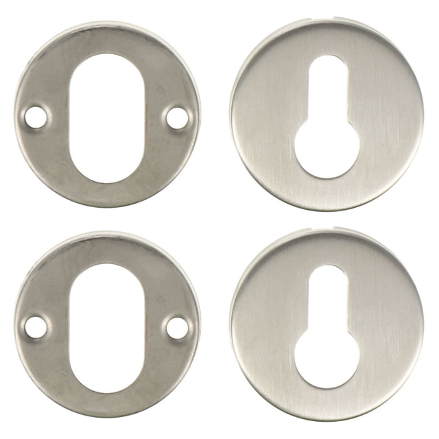 Couvercle de Trou de Serrure en Acier Inoxydable pour Porte avec Protection contre la Rouille et les Intempéries 2 Ensembles Argent
