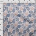 thumbnail image 3 of oneOone Polyester Lycra Dusty Blue Fabric Leaves Craft Projects Decor Fabric Printed By The Yard 56 Inch Wide, 3 of 5