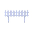 thumbnail image 2 of HCBY White Mini Portable Plastic Small Fence, DIY Garden Border Edging for Flowerbeds Driveways, Reusable Fence with Assembly Stakes, Versatile Yard Barrier for Home Patio Lawn, 2 of 7