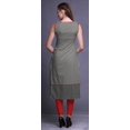 thumbnail image 4 of Bimba Tuniques Droites pour Femmes Imprimées Sans Manches Kurti Décontractée Robe Grande, 4 of 5