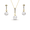 Yellow Gold, variant on Cate & Chloe Gabrielle 18k Rose Gold Plated Pearl Jewelry Set with Swarovski Crystals for Women