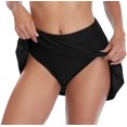thumbnail image 4 of Charmo Jupe de Bain Unie pour Femme avec Culotte Intégrée, Contrôle du Ventre, Bas de Tankini, 4 of 5
