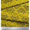 thumbnail image 3 of Soimoi Modal Satin Fabric Floral & Damask Ethnic Fabric Prints By Yard 42 Inch Wide, 3 of 3