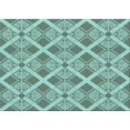 thumbnail image 1 of Ahgly Company Machine Washable Indoor Rectangle Transitional Tiffany Blue Area Rugs, 5' x 8', 1 of 7