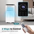 thumbnail image 4 of Gymax 8000 BTU Portable Air Conditioner w/ Control Panel & Remote Control, 4 of 10