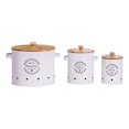 thumbnail image 2 of Siruishop 3 Pieces Potato Onion Garlic Canister Set Vegetable Fresh Keeper for Counter, 2 of 8