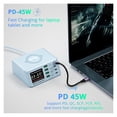 thumbnail image 3 of Station de Charge USB Multiple W, Chargeur de Charge Rapide USB QC3.0 PD PPS Sans Fil, Station Portable, 3 of 8
