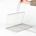 thumbnail image 4 of Fish Grill Basket, Fish Grilling Rack For Grill, Thickened Stainless Steel Vertical Bar Grilled Fish Clip Vegetable Clip Mesh Clip Grilled Meat Clip Barbecue Mesh Barbecue Tool, 4 of 6