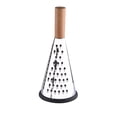 thumbnail image 2 of Oleegame 2 Pcs Raclette Multifonction pour Maison Râpe à Fromage Manche en Bois Râpe à Légumes Cuisine Rabot Conique à Trois Côtés Argent, 2 of 8