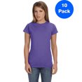 thumbnail image 1 of Gildan T-Shirt Ajusté Softstyle pour Femmes - G640L (Lot de 10), 1 of 1