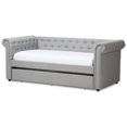 thumbnail image 3 of Baxton Studio Mabelle Fabric Daybed with Trundle in Gray, 3 of 8
