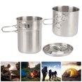thumbnail image 4 of Ensemble de Cuisine de Camping, Ustensiles de Cuisine en Acier Inoxydable pour Pique-Nique, Randonnée, Camping, 4 of 8