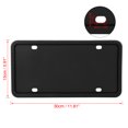 thumbnail image 2 of Unique Bargains 2pcs Black Silicone Car License Plate Frame 30x15x0.5cm, 2 of 7