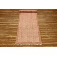 thumbnail image 4 of Casavani Orange Entrance Rug Indian Handmade Cotton Durries Kitchen Rug 3x20 feet, 4 of 5