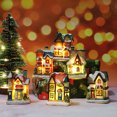 thumbnail image 4 of Christmas Resin Light House Christmas Decorations LED Christmas Resin Light House Christmas Decorations Resin Christmas Scene Village House Town For Christmas Gifts, 4 of 4