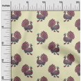 thumbnail image 1 of oneOone Silk Tabby Fabric Peacock Block Printed Fabric 1 Yard 42 Inch Wide, 1 of 4