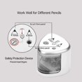 thumbnail image 3 of Electric Pencil Sharpener, Children's Automatic Pencil Sharpener, Professional 2-Hole Pencil Sharpener for Thick Colored Pencils, Large Pencils and Th, 3 of 5