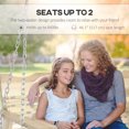 thumbnail image 4 of Outsunny Hanging Porch Swing, Patio Swing with Armrests, Natural Wood, 4 of 10