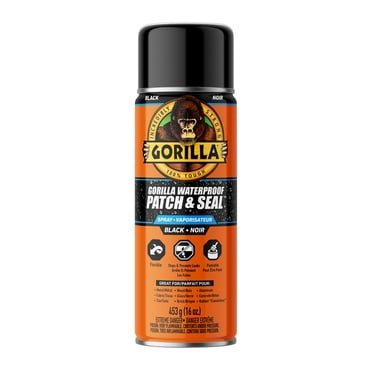 Gorilla Waterproof Patch & Seal Spray 453g, Black