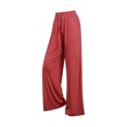 thumbnail image 5 of Diufon Straight Pants for Women Elastic High Waist Drawstring Pants Cotton Solid Color Lounge Wide Leg Pants, 5 of 5